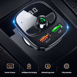 Dual USB  Car Charger with Quick Charge 3.0/FM Transmitter//Bluetooth 5.0 & MP3 Player