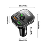 Dual USB  Car Charger with Quick Charge 3.0/FM Transmitter//Bluetooth 5.0 & MP3 Player