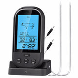 Black Wireless Digital LCD Display Meat Thermometer - electronicshypermarket