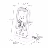 Black Wireless Digital LCD Display Meat Thermometer - electronicshypermarket