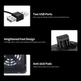 High-performance Laptop Cooler with Two USB Ports Support for Laptops Under 17 inch - electronicshypermarket