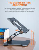 Foldable Aluminum Alloy Riser Bracket  for phones, tablets , laptop, Netbook, and 2 in 1 laptops within 12.9 inches - electronicshypermarket