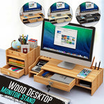 Home/Office Monitor Laptop Riser Table with  Desktop Storage Rack Organizer - electronicshypermarket