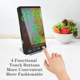 3 In 1 LED Mirror Alarm Clock LCD Display With Temperature/Humidity - electronicshypermarket