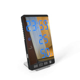 3 In 1 LED Mirror Alarm Clock LCD Display With Temperature/Humidity - electronicshypermarket