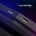 Gaming  Six Fan Laptop Cooler Stand  with Two USB Ports  &  RGB for Laptops 12-21 inch - electronicshypermarket