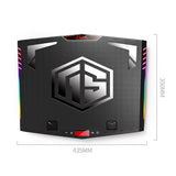 Gaming  Six Fan Laptop Cooler Stand  with Two USB Ports  &  RGB for Laptops 12-21 inch - electronicshypermarket