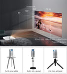 Mini Projector with LED Support and Vertical keystone Correction