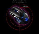 Ergonomic 7 Button Wired Gaming Mouse With Backlight