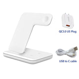 3in 1 Qi Fast Wireless Charger Stand 15W Max