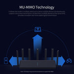 Dual-Band Mesh Wireless Router and Signal Amplifier