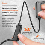 Bone Conduction, Wireless  Bluetooth 5.0, Stereo Hands-free Ear Hook  with Microphone, waterproof for sports