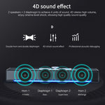 USB/ Bluetooth  Stereo  Sound bar with  LED & Built in Subwoofer