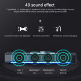 USB/ Bluetooth  Stereo  Sound bar with  LED & Built in Subwoofer