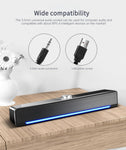 USB/ Bluetooth  Stereo  Sound bar with  LED & Built in Subwoofer