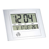 Big LCD Digital Wall Clock with Year/ Month /Indoor Temperature