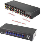 8  in 1 Composite and RCA Audio  AV Switch for DVD/TV/HDTV Converter