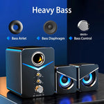 ZK50 Bluetooth +  Wired 3.5 mm Aux cable Computer Speakers Loudspeaker Bass Subwoofer