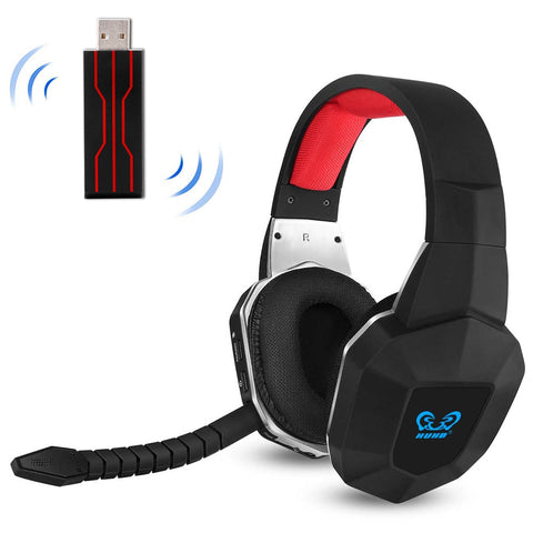 HW-N9U 2.4G Wireless Gaming Headset Virtual 7.1 Surround Sound with Removable Microphone