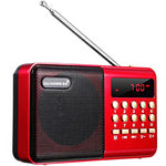 Portable Pocket LCD Digital FM Radio Speaker USB TF AUX MP3 Player