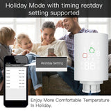 Thermostat Radiator Valve Actuator with  Programmable Temperature Controller to Alexa/Google Home