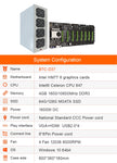 BTC-D37 Miner Motherboard with  8 Video Card Slots, DDR3 Memory and  Integrated VGA graphics interface