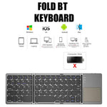 Mini Folding Bluetooth Keyboard With Touchpad