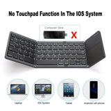 Mini Folding Bluetooth Keyboard With Touchpad