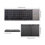 Mini Folding Bluetooth Keyboard With Touchpad