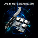 PCI-E 1 to External 4  16X PCI-e Slots USB 3.0 Riser Card