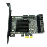 PCI-E SATA Controller PCIE 1X to SATA3.0 Card 6Gb Adapter Add On Cards for HDD SSD