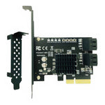 PCI-E SATA Controller PCIE 1X to SATA3.0 Card 6Gb Adapter Add On Cards for HDD SSD