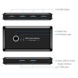 USB 3.0 KVM 2 port Switch for Sharing up to 4 Devices