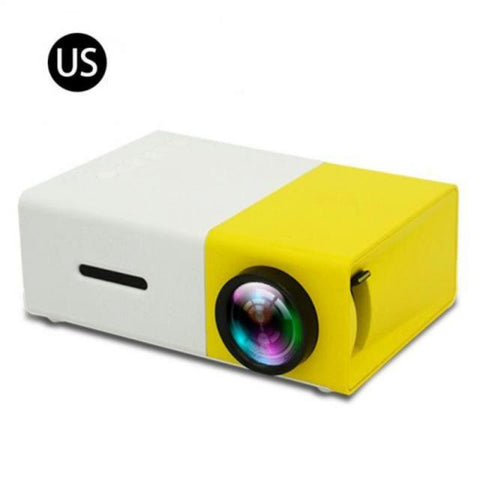 LCD Mini Projector, Built-in Battery, Speaker, 1080P, 600 Lumens,