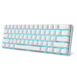 RK61 Mini Mechanical Keyboard Blue Backlight Keyboard USB / Bluetooth with  LED Backlight and different color Switches