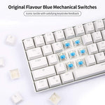 RK61 Mini Mechanical Keyboard Blue Backlight Keyboard USB / Bluetooth with  LED Backlight and different color Switches