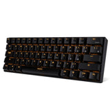 RK61 Mini Mechanical Keyboard Blue Backlight Keyboard USB / Bluetooth with  LED Backlight and different color Switches